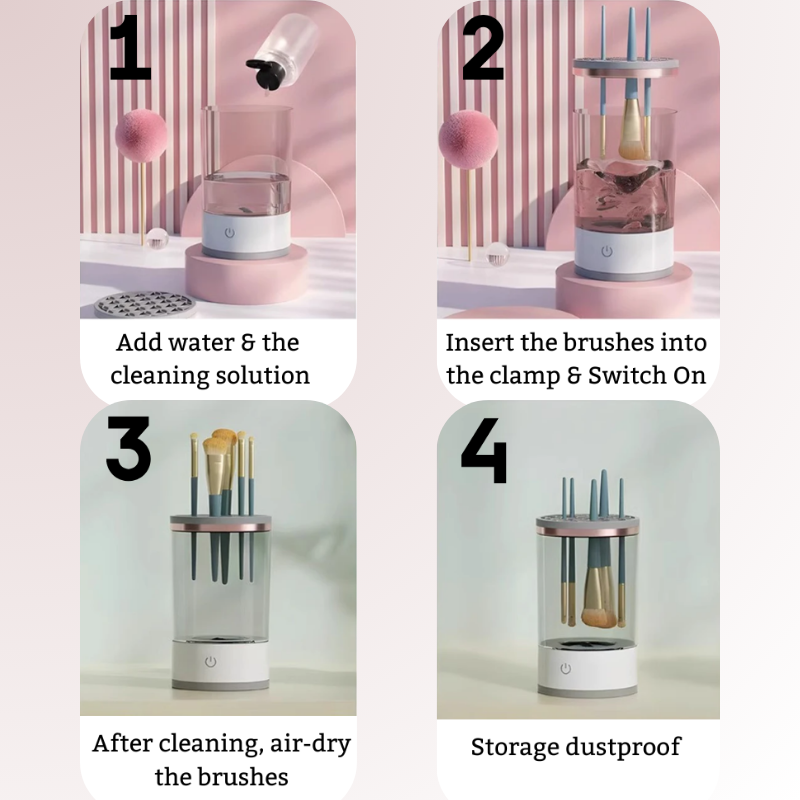 SparklySpin™ Automatic Makeup Brush Cleaner